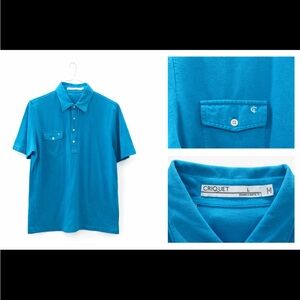 Criquet Men's Vibrant Blue Polo Shirt
